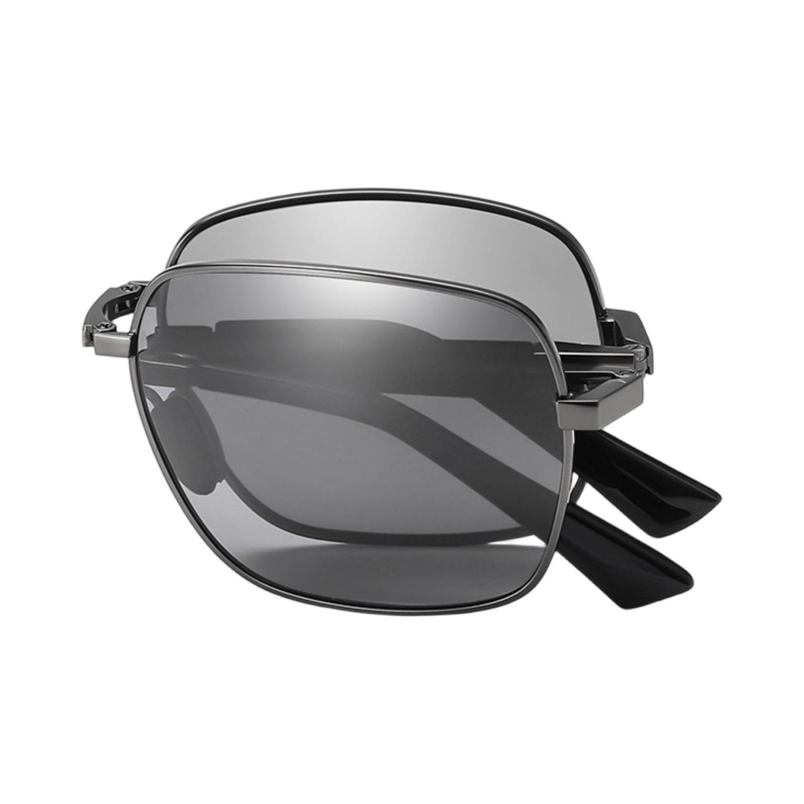 

Поляризованные мужские складные солнцезащитные очки Pochromic Удобные солнцезащитные очки с козырьком