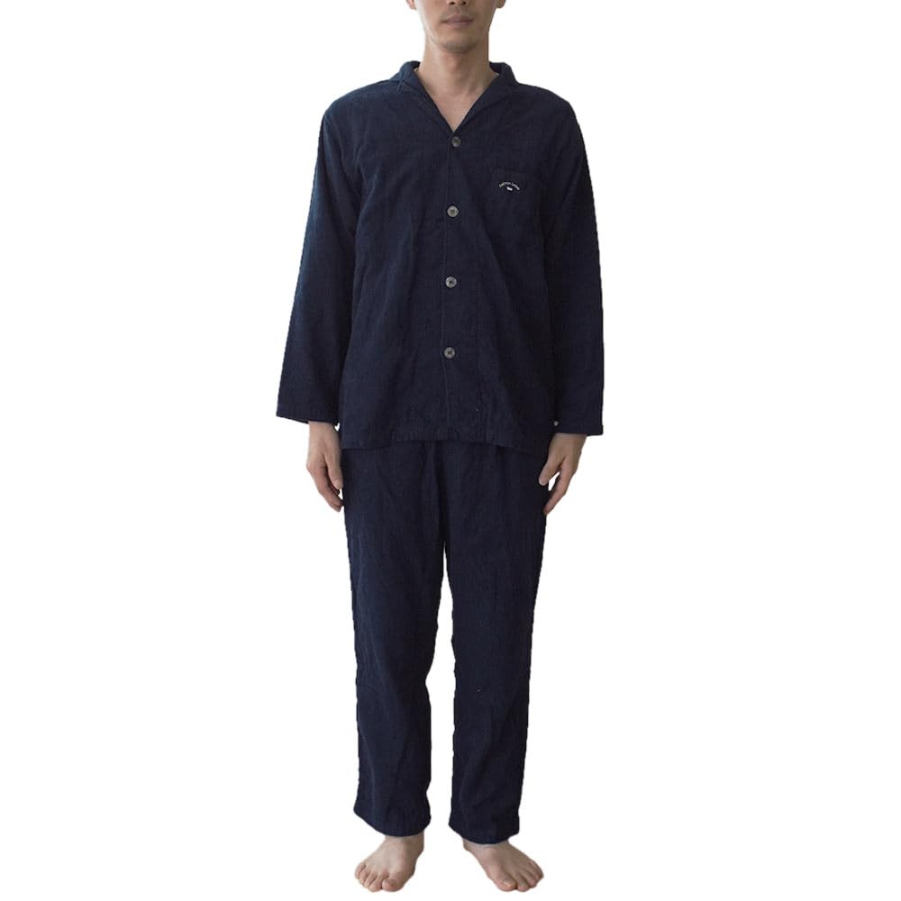 Pajamas with Imabari Kaimin Lab Yugata LL Imabari Long Long Made In Terry Towel Day [Kodawari Anminkan] Men's [Made Towels] (Bathrobe), 100% Cotton,