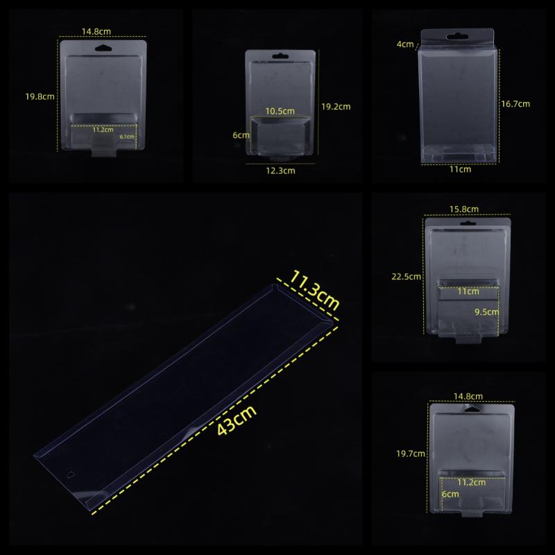1/5Pcs Sliding Card Plastic Blister Packaging With Card Insert Wind Fire Wheel Folding Vacuum Molding Pvc Toy Car Packaging Box