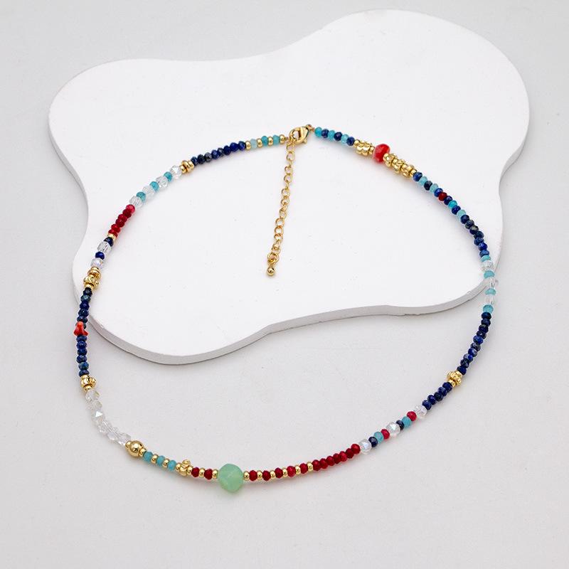 

Ожерелье из натурального камня и кристаллов в стиле Дуньхуан