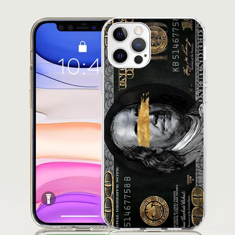 

Banknote Dollar Cash Money Case Phone Cover for Apple iphone 16 15 14 13 12 Mini 11 Pro Max 16E X XS XR 7 Plus 8 + SE 2020 Trend iPhone 13