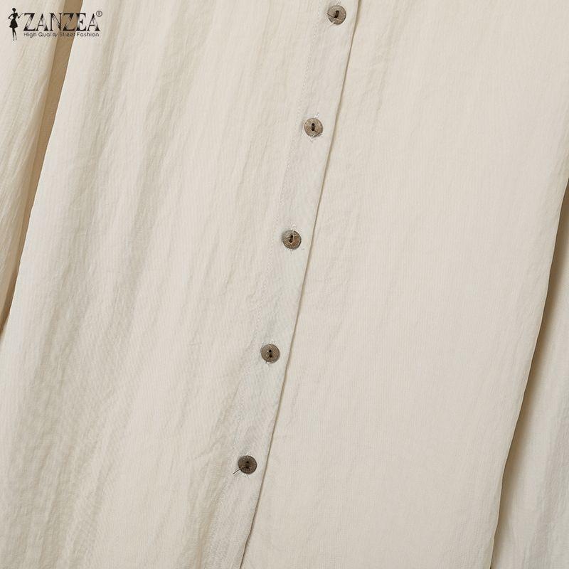 ZANZEA Women Long Sleeve Blouse and Pants Casual Two Piece Suit Sets