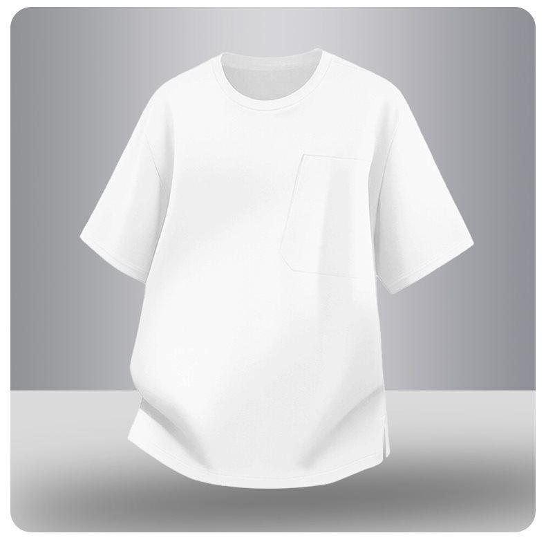 2026 Summer Men's Ice Silk Quick-Dry Sports Tee: Short Sleeve, Trendy, High-End, Round Neck