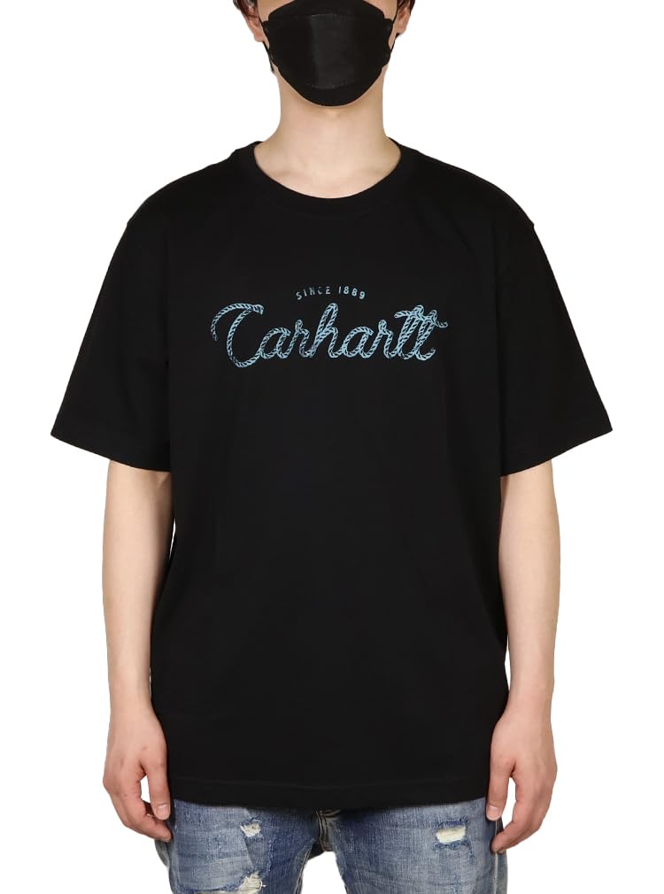 Carhartt Short Sleeve Size Usa004 Men's T-Shirt, XL, Black, [Used]