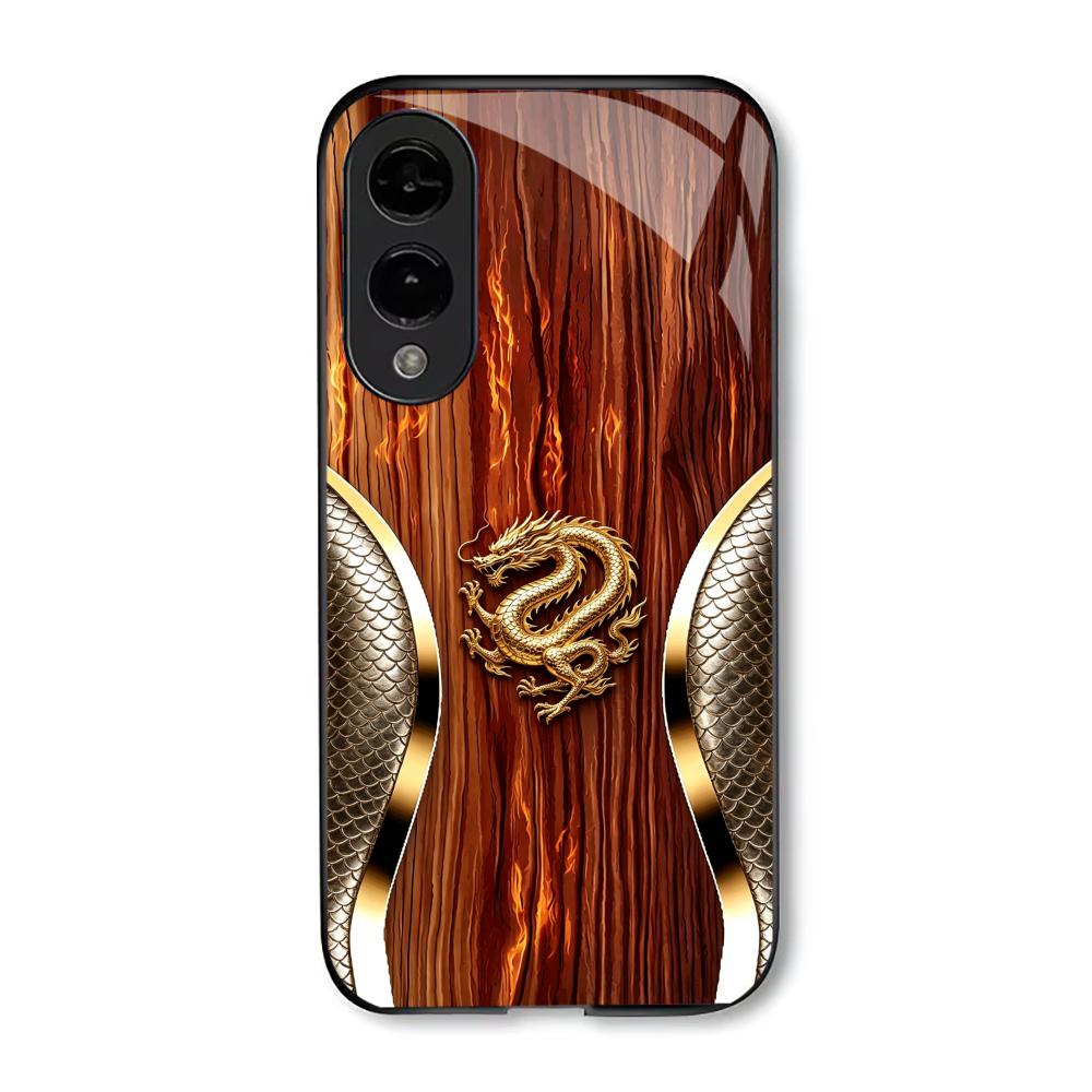 Sparkling Gold Dragon phone case s26 ultra case glass mobile phones for Samsung Galaxy S26 S25 S24 S23 S22 FE Ultra Plus
