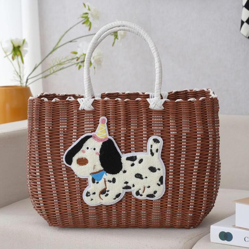 Dalmatian Dog Print Outdoor Picnic Basket