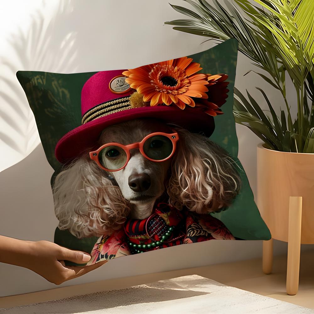 Nordic Fashion Animal Pillow Case Linen Cushion Covers For Decorative Sofa Home Pillows Case Car Chair Pillows Cases
