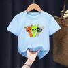 Cartoon Sprunki Cartoon Printed Summer Childrens Clothing Childrens Birthday Digital Gift Short Sleeve Top