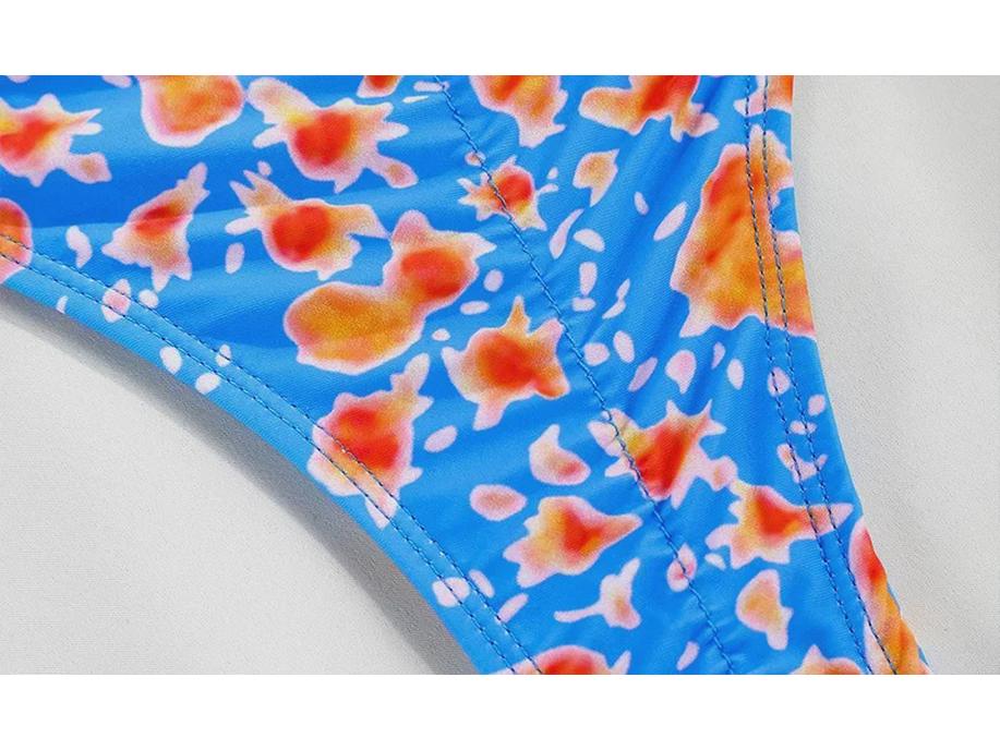 2024 Trendiger europäischer & amerikanischer sexy Bikini mit Schlitz und Trägern für Damen