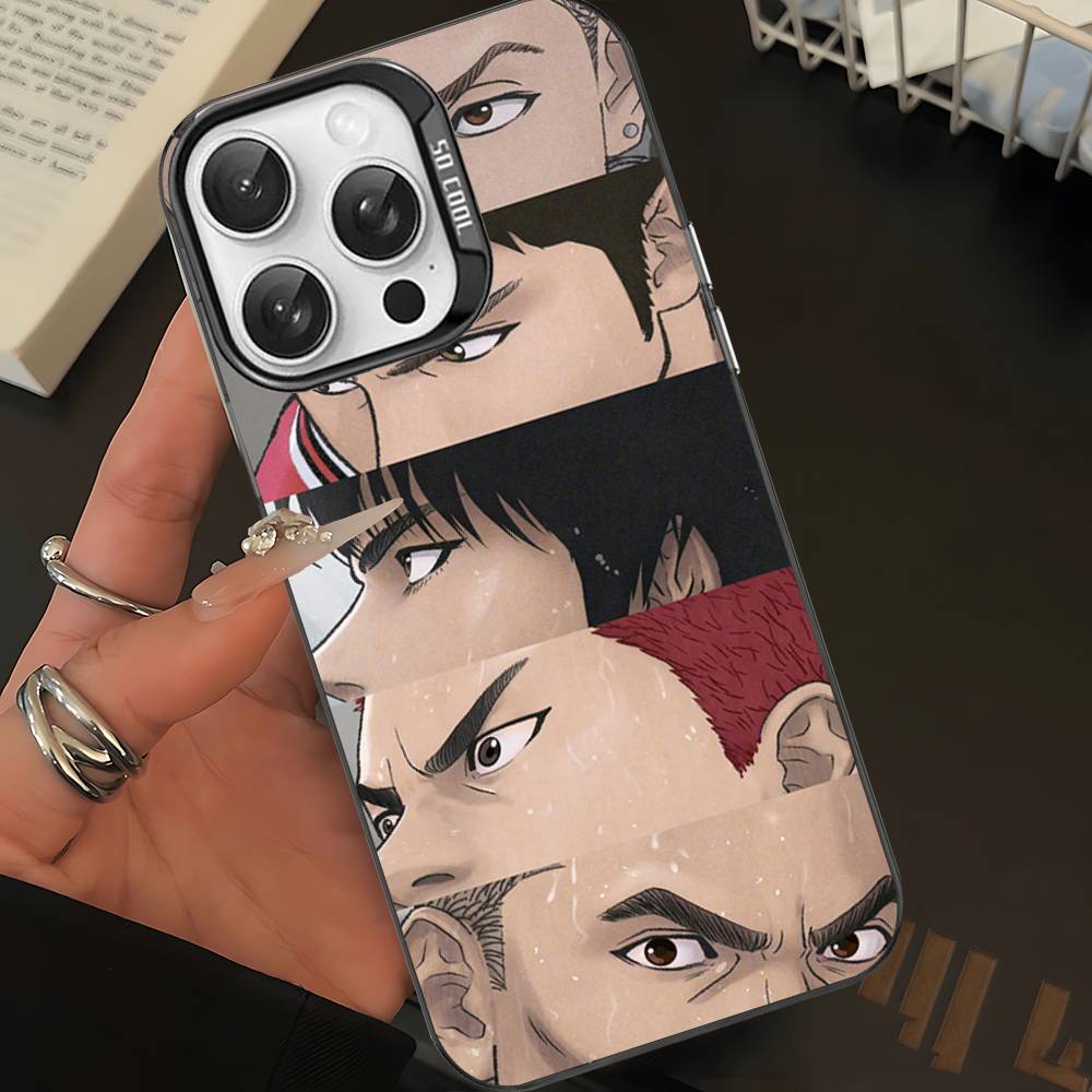Japanese S-SLAM D-DUNK Phone Case For IPhone 17 16 Plus Pro Max 15 14 13 12 11 Matte Colorful Covers