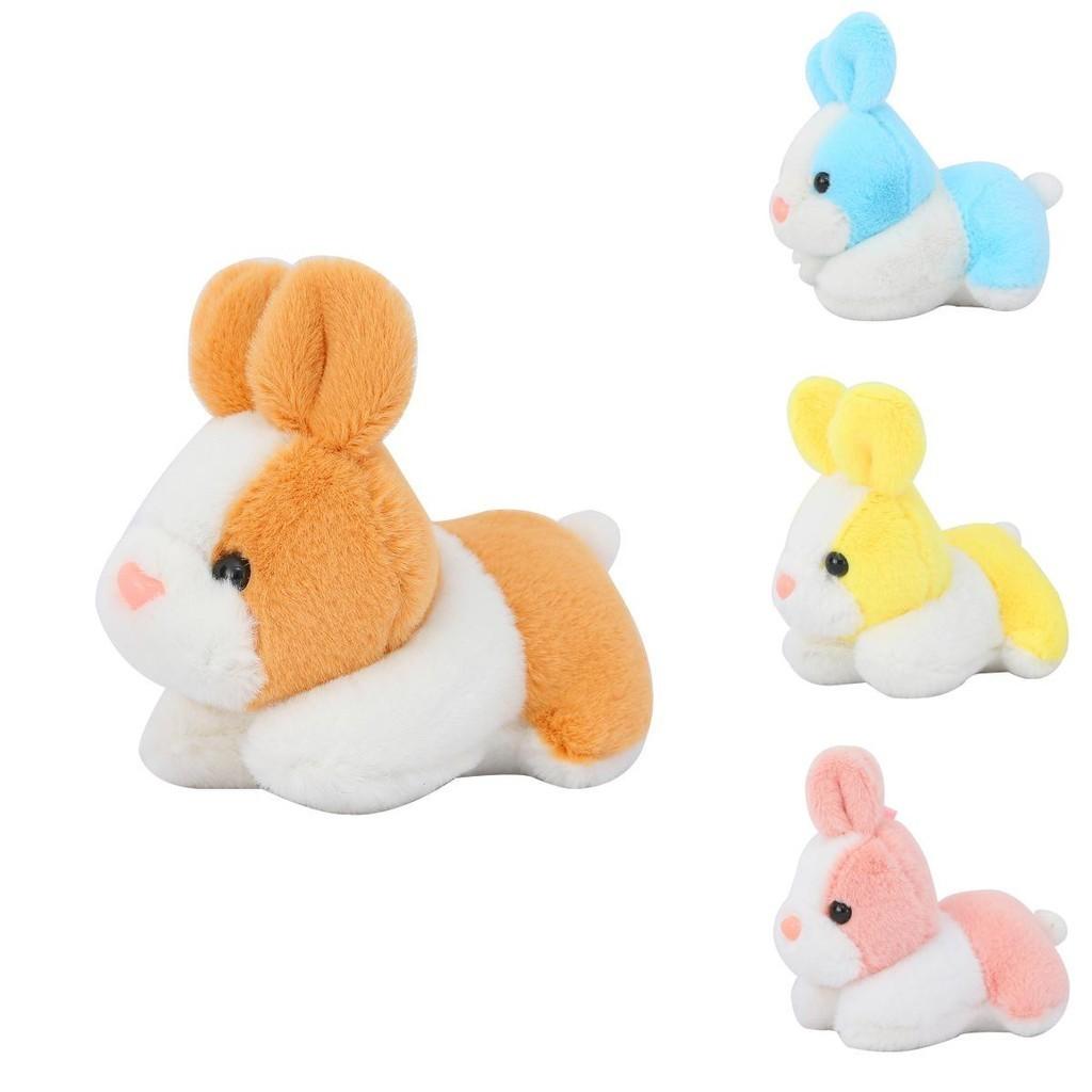 Colorful Bunny Plush Keychain Adorable Stuffed Animal Rabbit Doll For Fashion Bags Accessories And