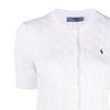 Polo Ralph Lauren Ss23 Logo Embroidered Cable Knit Long Sleeve Sweater Women sweater White 211906814-001