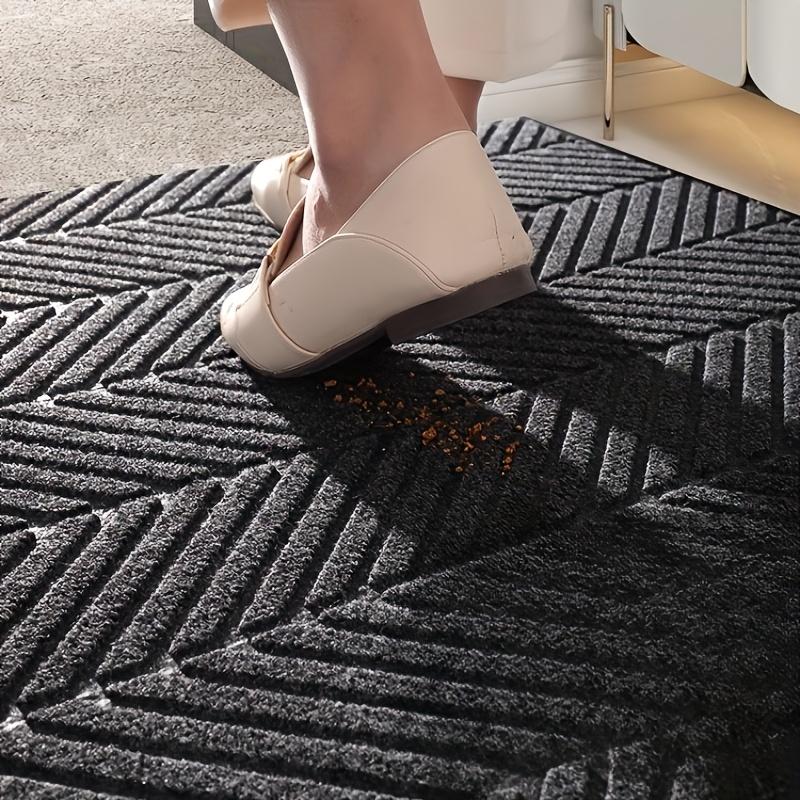 Non Slip Entrance Doormat Absorbent Tire Pattern Front Door Mat Indoor Outdoor Rubber Backed Carpet Rug For Home Hallway Entryway