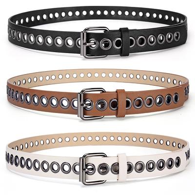 Simple Punk Belt Women's Fashion Casual All-match Jeans Accessories Girdle Gothic Retro Pu Leather Pin Buckle Waistband