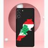 Lebanon Flag Map Case For Samsung Galaxy S24 S23 Ultra S22 S20 FE S21 FE Note 10 20 S8 S9 S10 Plus Cover