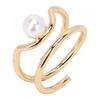 Pearl Finger Nail Knuckle Rings Stylish and Simple Copper Fingertip Jewelry for Women Girls