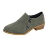 Comemore Retro British Style Ankle Boots for Women Spring Autumn New Round Head Thick Heeled Women's Shoes Casual Short Botas