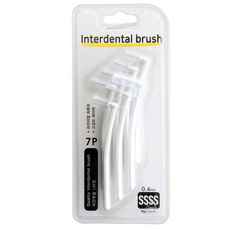 Everyday Interdental Brush L-Type SSSS 0.4mm 7-Pack CH065