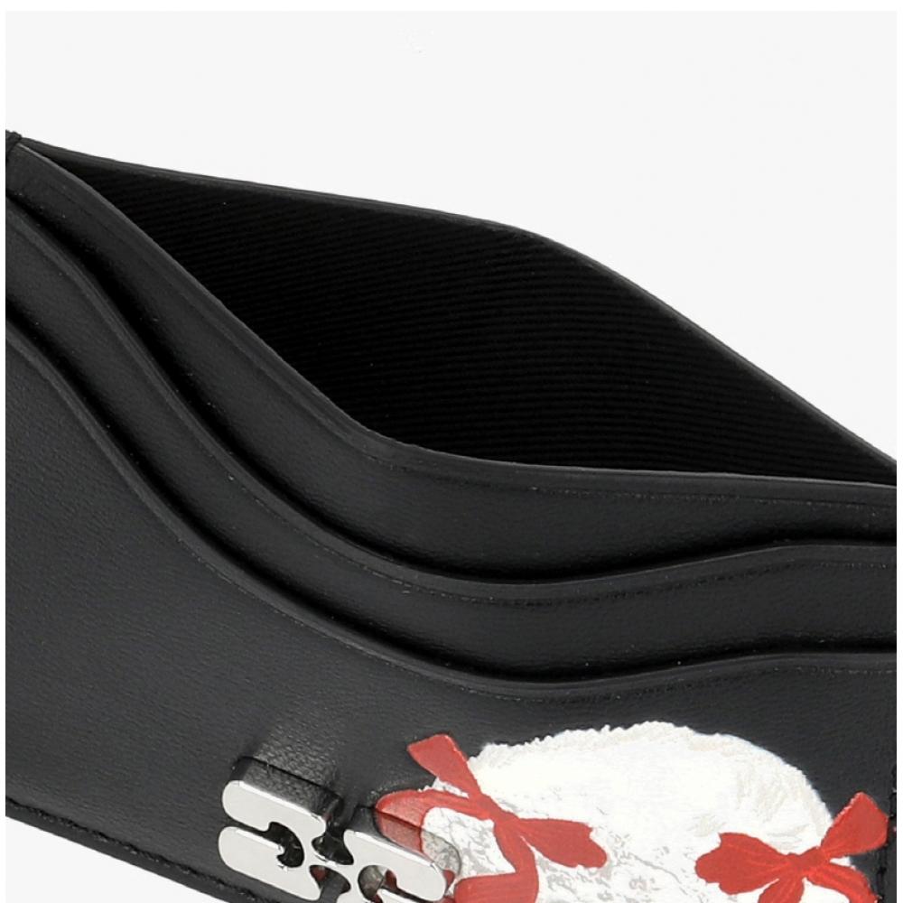 Ganni Animal Logo Bow Card Wallet B3010118 099