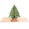 Colorful Christmas Greeting Card DIY Xmas Invitation Card 3D Christmas Tree Card  New Year