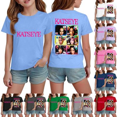 Korean Girl Group Kids Fashion Short Sleeve T-Shirt for Boys and Girls