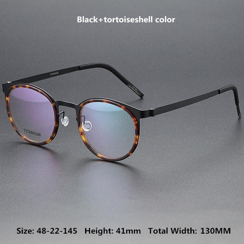 

2025 round glasses frame men Fashion retro brand eye glasses frames for men Business ultralight computer myopia spectacle frames