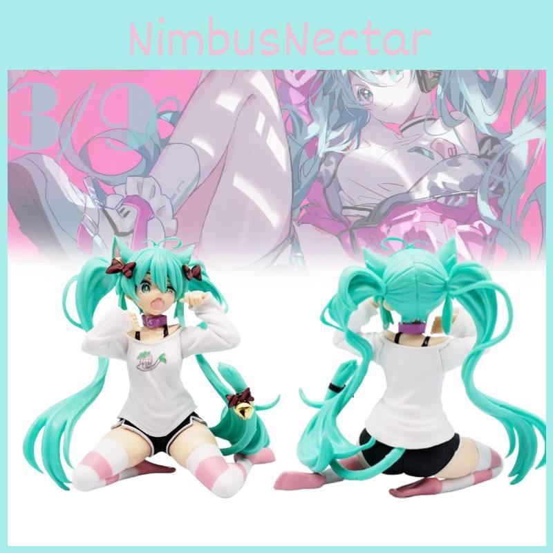 Miku Hatsune Figure Model Toy Cute Cat Ears Sitting Table Decoration Figure Doll