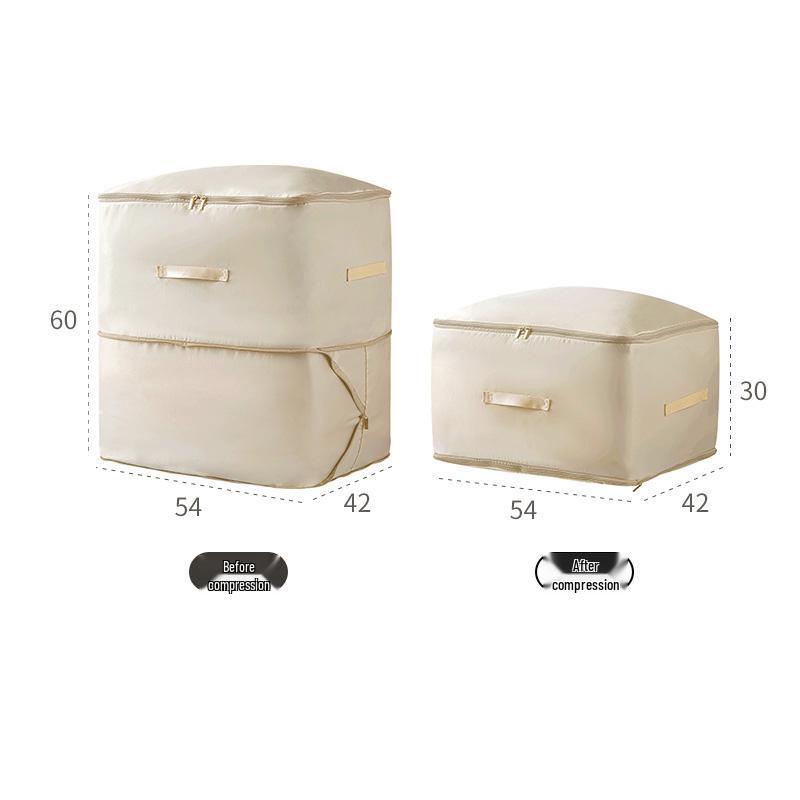 Compressible Storage Bag for Quilts, Jackets, and Bedding