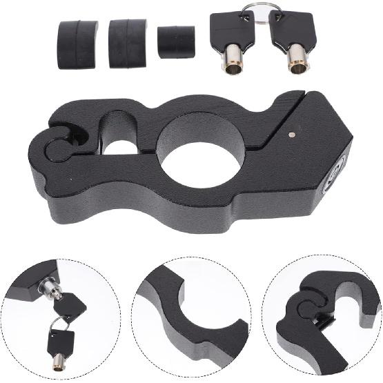 GLEAVI 1 Set Hupenschloss Gashebelschloss für Motorrad Motorradschloss Motorradzubehör Motorrad-Lenkerschloss Motorrad-Griffschloss Motorrad