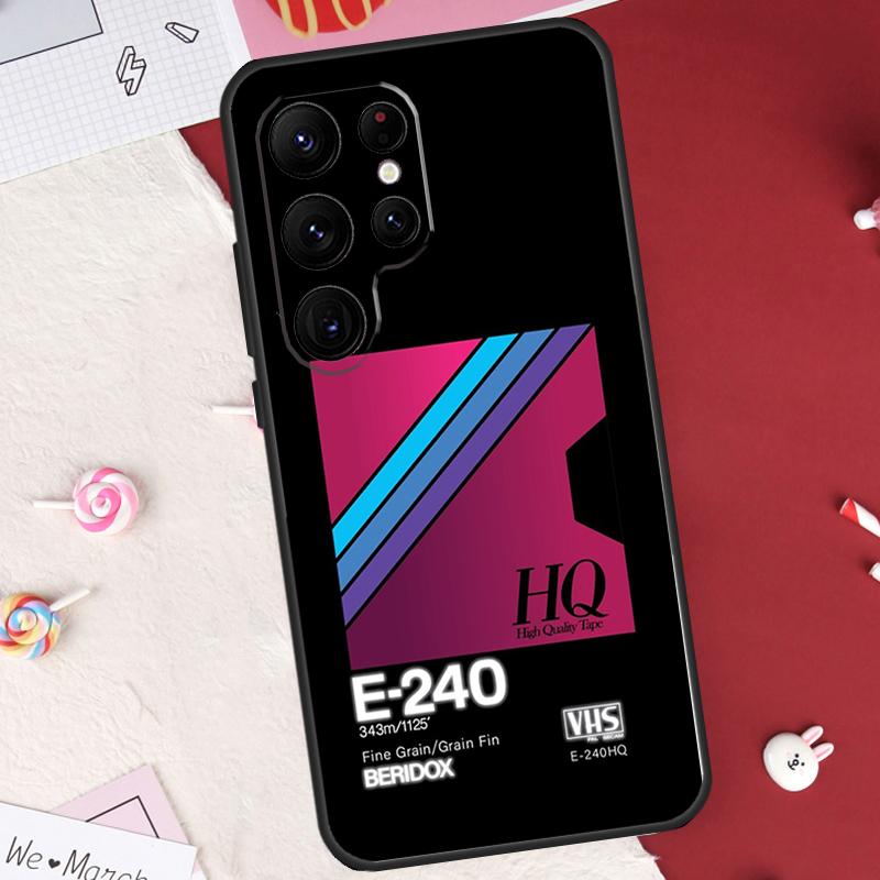 

Retro VHS Tape Case For Samsung Galaxy S26 Ultra S23 S22 S21 S20 S24 S25 Ultra S10 Plus S25 FE Cover Shell Galaxy S22