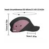 Short Brim 5 Panel Baseball Cap, Mesh Quick-Dry Color Block Plain Hat for Men Women Retro Running Outdoor Casual Headwear