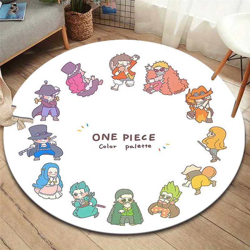 One Piece Round Area Rug Carpet Rug For Living Room Bedroom Sofa Playroom Decor Nonslip Floor Mat