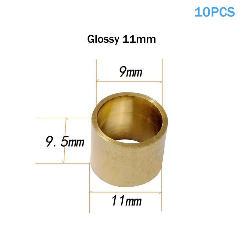 

Pack of 10, 9-13mm Copper Brass Snooker Pool Cue Ferrule Repair Kit, DIY Billiards Accessories