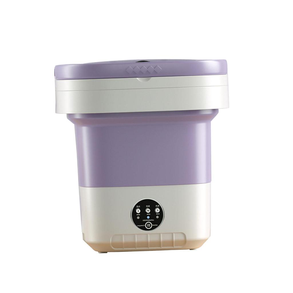 Foldable Washing Machine Portable for Apartment Dorm Laundry purple
