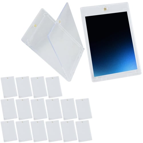 35PT Magnetic Loader for Trading Cards, Anti-Stain, Scratch-Resistant, UV Protection, Durable, Set of 18