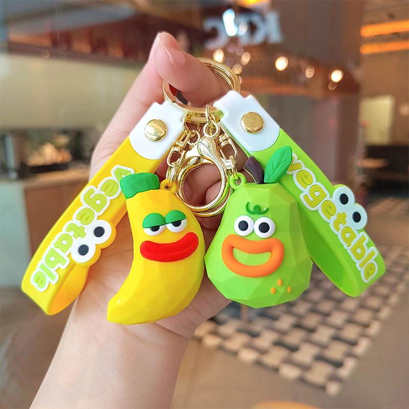 Entzückender Cartoon Tier Schlüsselanhänger Silikon Niedlicher Schlüsselanhänger für Taschen und Schlüssel