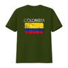 Vintage Colombia Colombian Flag Pride T Shirt vintage Washed Stretched Stylish homme Casual designer clothes Soft Comfortable
