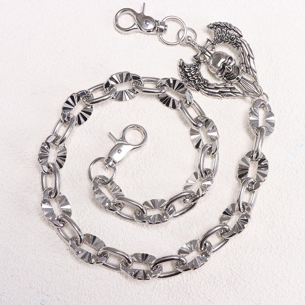 Metal Hip Chain For Men With Skull Pendant Hip Hop Style For Summer Outdoor Fashion