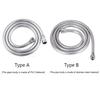 High Pressure PVC/Stainless Steel  Handheld Shower Hose Universal Interface Flexible Anti Winding Explosion-proof Shower Tube