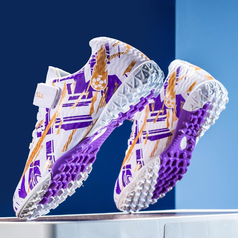 Football shoes girls primary and secondary school girls special Velcro agtf broken nails game training spike sneakers