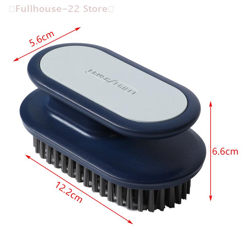 Portable Plastic Handle Cleaning Brush, Soft Bristle Laundry Clothes Shoes Scrub Brush, Household Scrubbing Brush