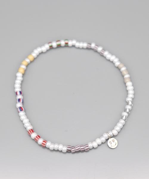 Bonbeau Solid And Pattern Color Mix Layered Bracelet Smile Mini Charm Color Mix Layered Bracelet