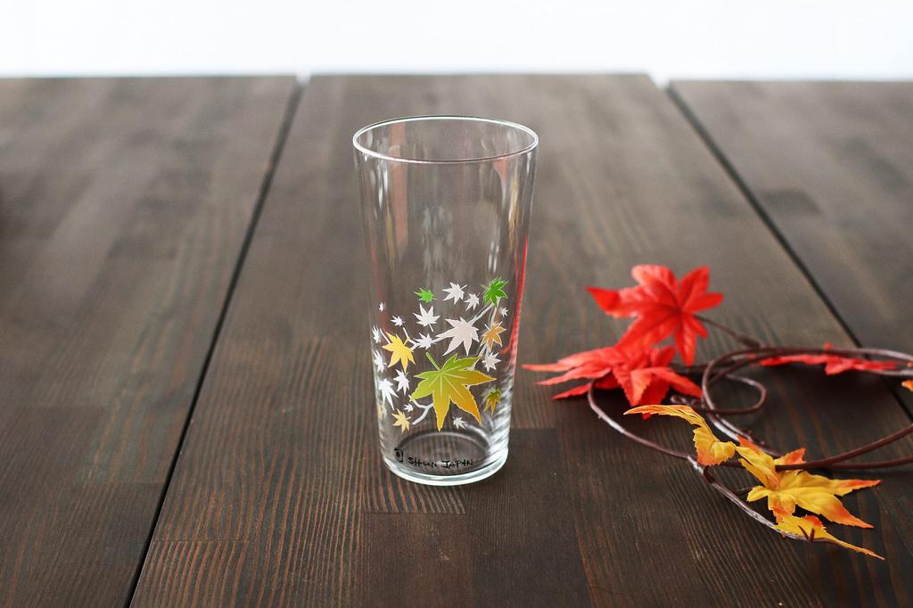 Jak Marumo Takagi Pottery Cool Autumn Leaves Szklanki Tumbler Zestaw Para Szklanki Tumbler Jesienne Liście Prezent Ślubny Prezent na Środek Roku Zmieniający się z Temperaturą