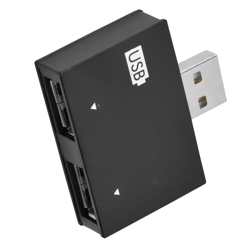 Hub USB2.0 Male To 2‑Port USB Twin Charger Splitter Adapter Converter Kit