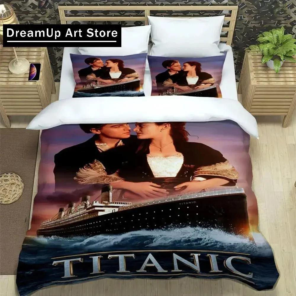 3D Print Titanic Leonardo DiCaprio Bedding Set Boys Girls Twin Queen Full Size Duvet Cover Pillowcase Bed Adult Fashion