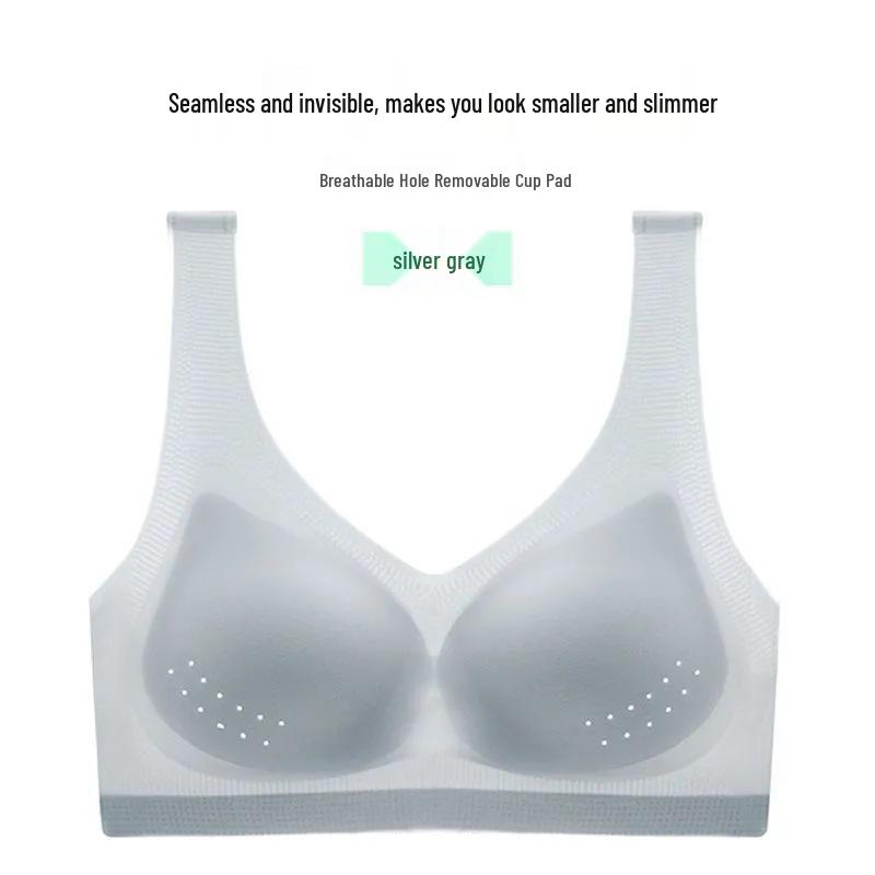 Seamless Plus Size Push-Up Bra: Thin, Breathable, Adjustable with Side Support for a Beautiful Back.