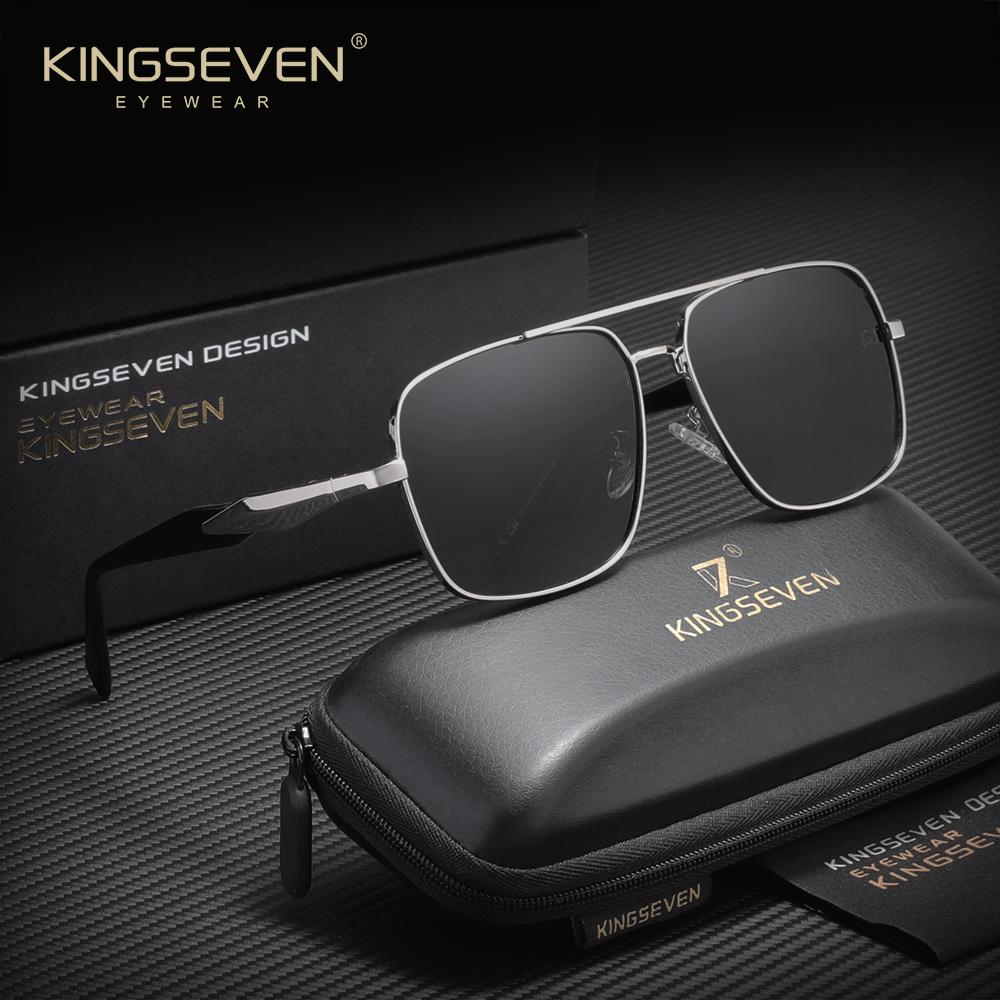 KINGSEVEN Business Sunglasses UV400 Men Women Driving Travel Outdoor Polarized Protective Glasses Trendy Classical Eyewear7