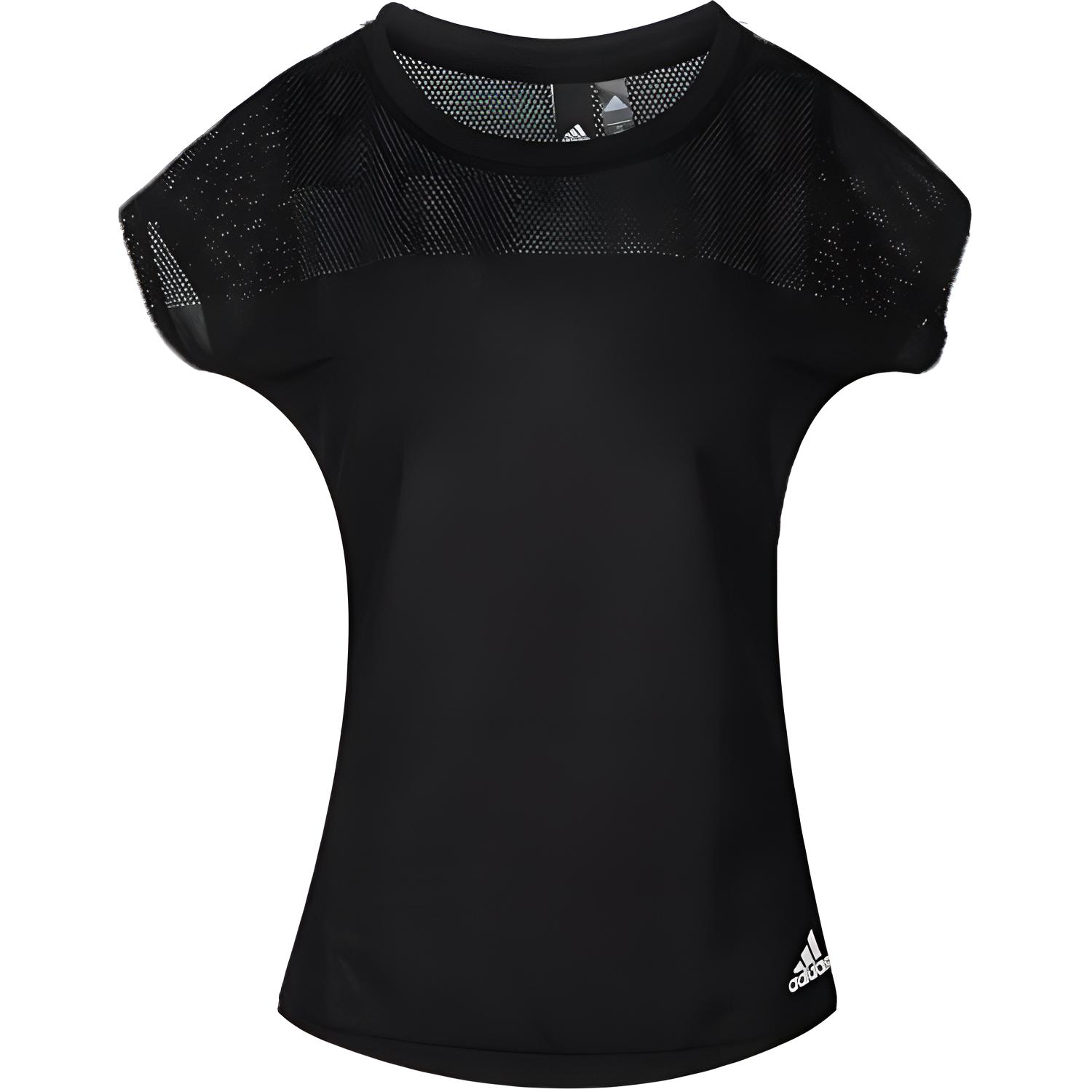 

Adidas Жаккардовый круглый вырез свитер спортивный короткий рукав футболка женские футболки черный EK4721 L