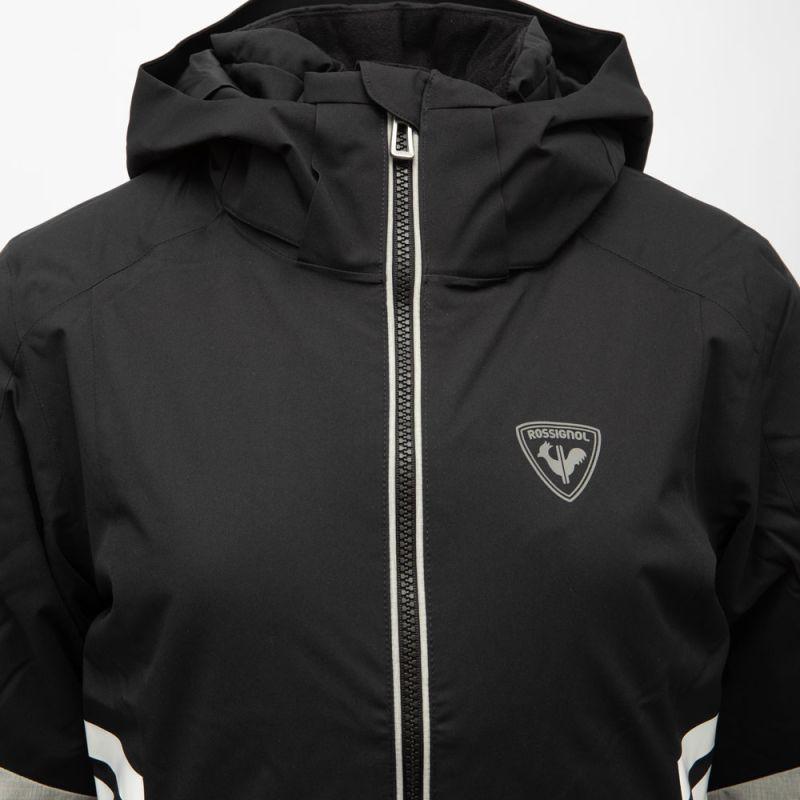Veste de ski zippée resort à capuche logo gris Femme ROSSIGNOL