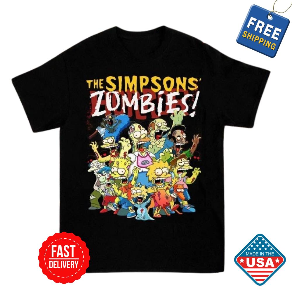 SALE The Simpsons Zombies T-shirt HALLOWEEN Cotton For Men039;s Women039;s Inspired Unisex T-Shirt M